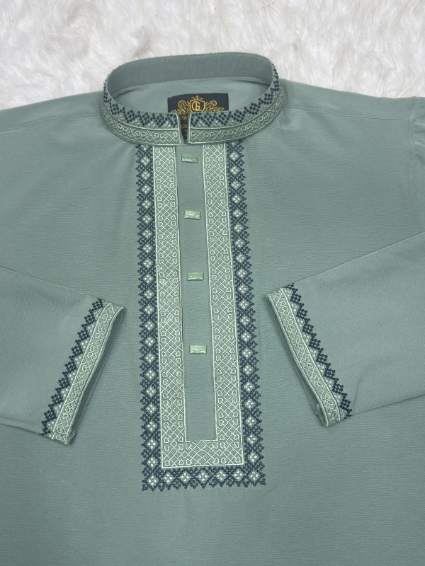 (Code-80) China Zaffran Stretch Panjabi - Image 1