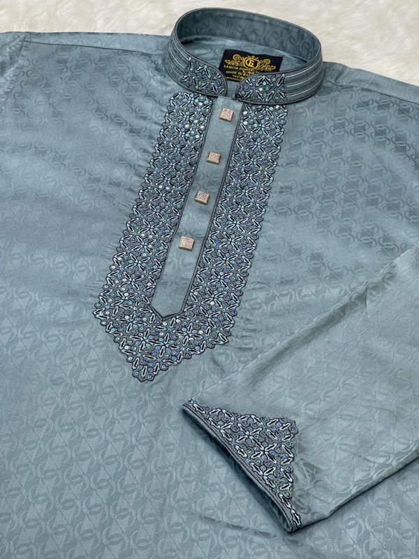 (Code-152)-প্রিমিয়াম টেক্সচার্ড কটন পাঞ্জাবি - এক্সপোর্ট কোয়ালিটি - Image 2