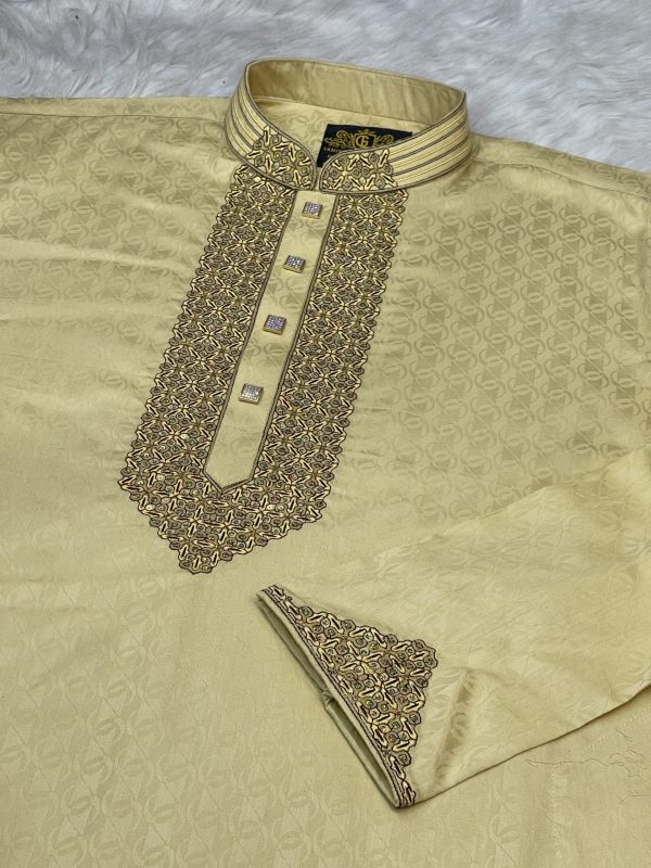 (Code-153)-প্রিমিয়াম টেক্সচার্ড কটন পাঞ্জাবি - এক্সপোর্ট কোয়ালিটি - Image 2